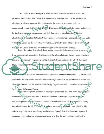 From Isolationism to Interventionism. Americas evolution