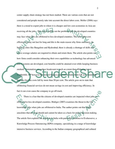 Coporate International Outsourcing