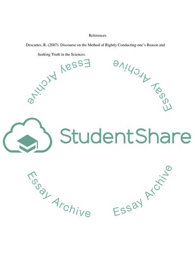 Descartes Discourse on the Method