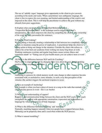 Advantages of Neuro-Linguistic Programming