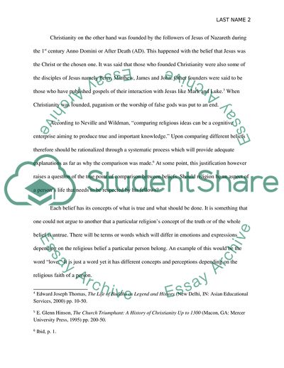 Comparing Religions: Buddhism and Christianity