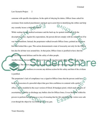 Criminal Law Scenario Project