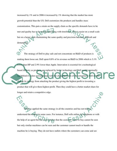 Business Strategy of Dell