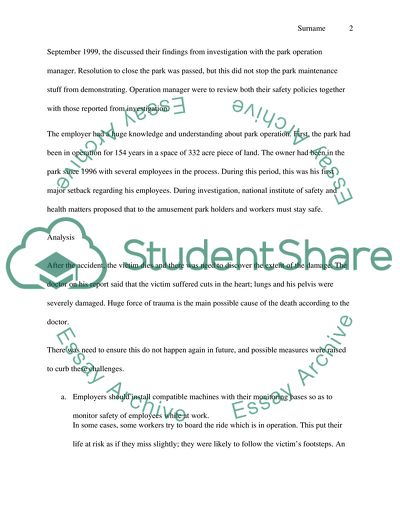 An Operating Amusement Ride