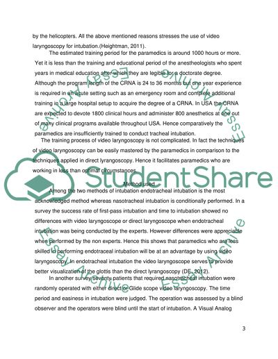 Analysis of Video Laryngoscopy