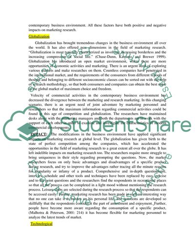 Marketing Research and Its Techniques of Conducting
