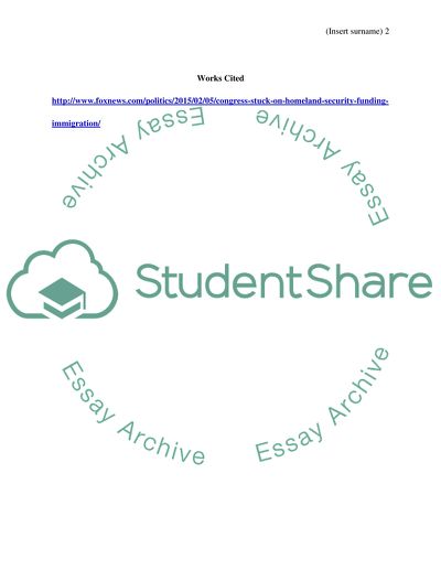 Congress Stalls on Homeland Security Funding, Immigration Bill