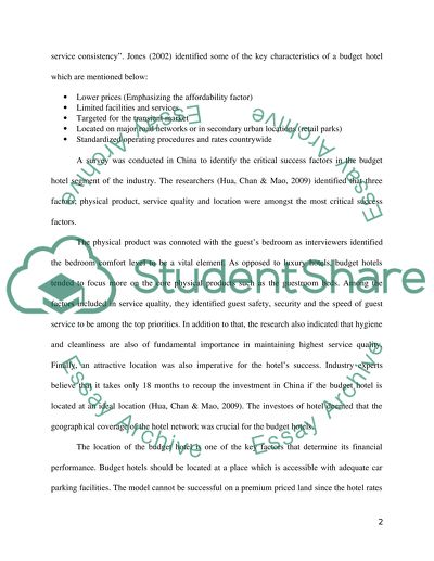 Budget Hotel vs. Luxury Hotel: An operation management perspective