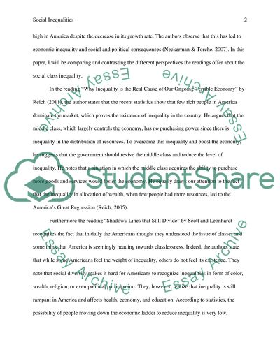 Different Views on Social Inequality in America