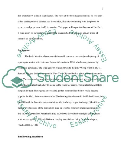 Interests of Homeowners Association