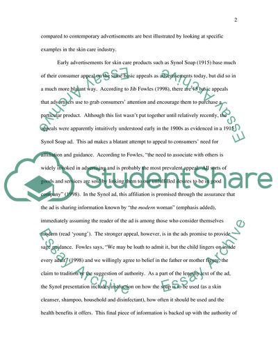 Advertising Through Time