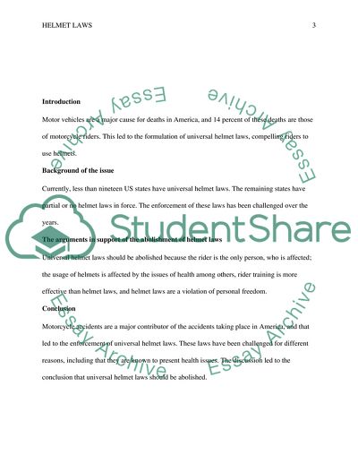 Motorcycle Helmet Laws