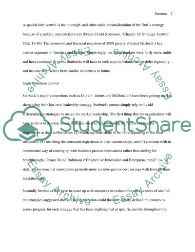 Business Policy and Strategic Management