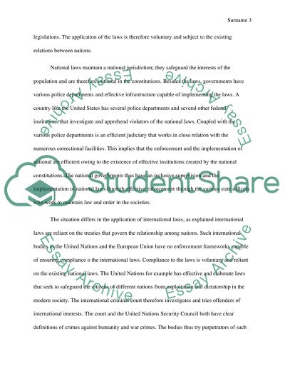 Critical Weakness in International Law