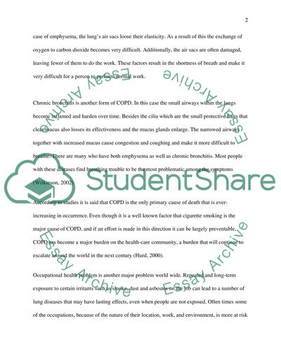 Impact of Lung Diseases in the Workplace