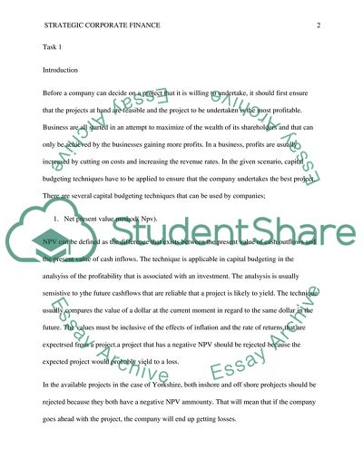 Strategic Corporate Finance