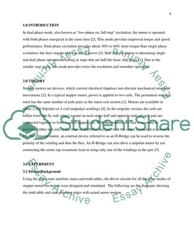 Step Motor Driver For Full Step, Half Step Excitation Mode