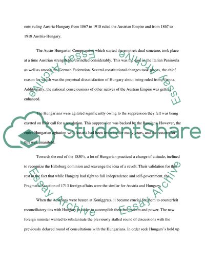 The Decline and Fall of the Habsburg Empire