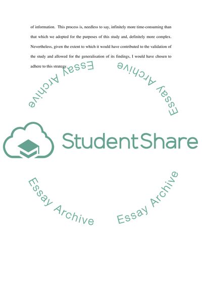 Individual Critical Reflection