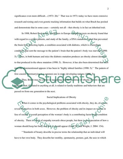 The Problem of Obesity