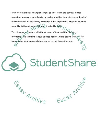 Analysis of Is English Changing Article by Betty Birner