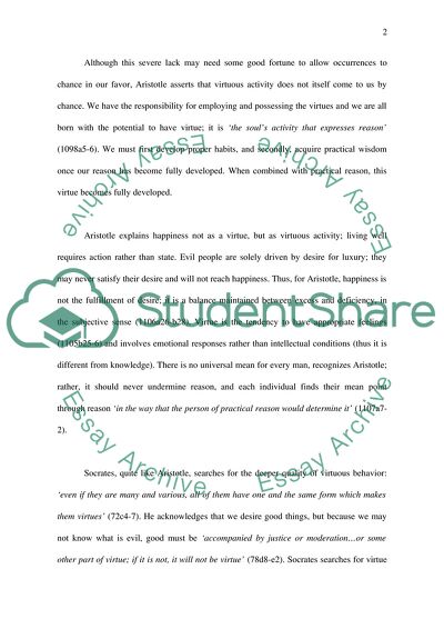 The Concept of Virtue