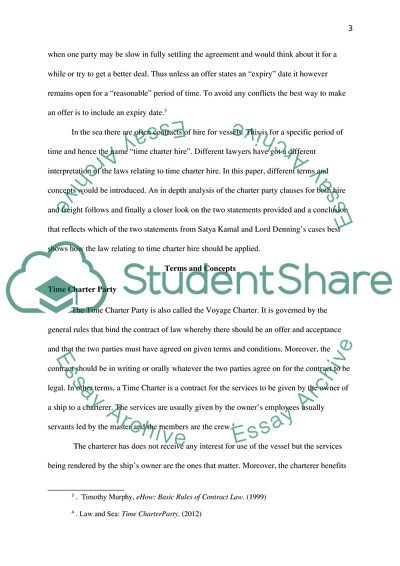 The Time Charterparty