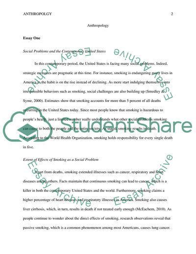 Social Problems and the Contemporary United States