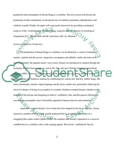 An Analysis of the Celebritized Snoop Dogg