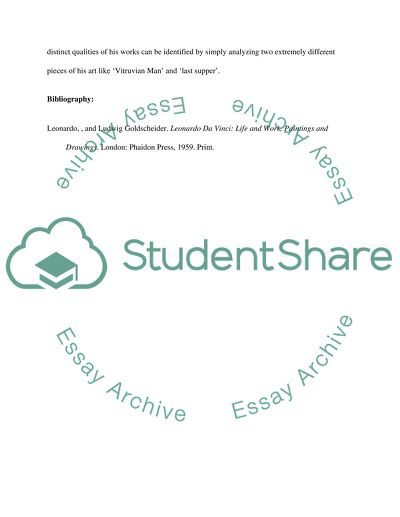 Life of Leonardo Da Vinci