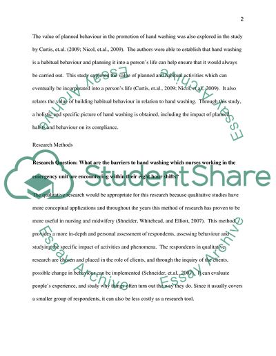 Hand Hygiene of Nurses