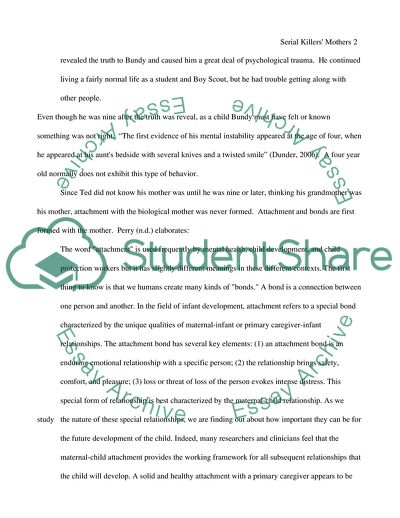 Serial Killers Mothers