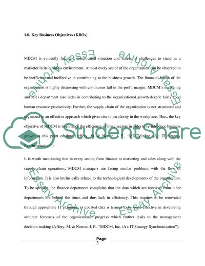 Case Examines the Issues of Formulating a Set of IT Objectives Aligned With Corporate Strategy