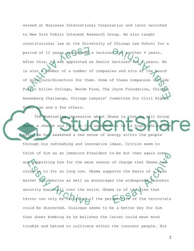 Biography of presidential candidate Barack Obama