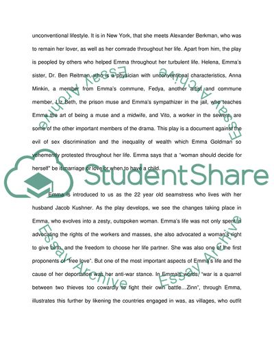 The Life of Emma Goldman