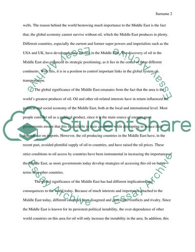 Global Geopolitics of the Middle East