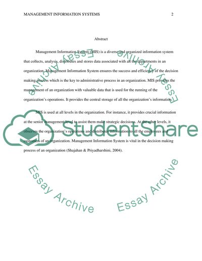 Axis Bank and Walmart - Management Information Systems