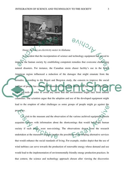 THE SCIENCE TECHNOLOGY SOCIETY (STS) MUSEUM