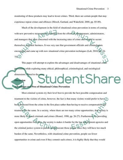 Situational Crime Prevention