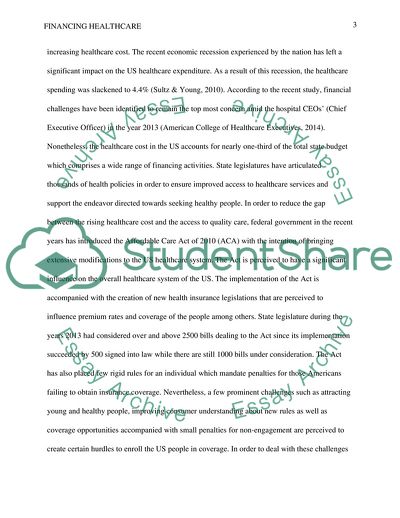 The Purpose of Financing Healthcare Services