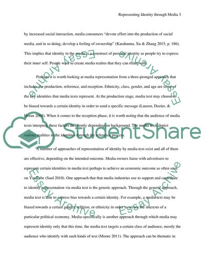 Representing Identity through Media