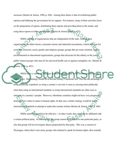 Issues of International Justice, Torture, Landmines Campaign, Lesbian and Gay Rights