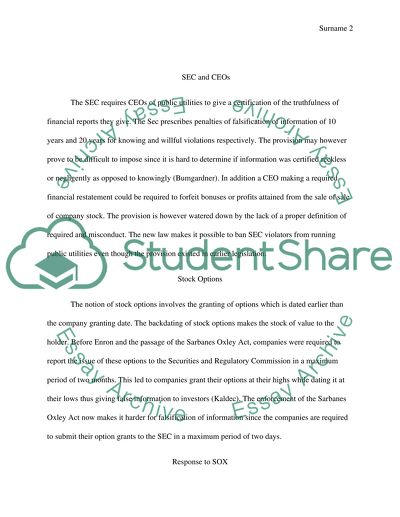 Enron and Energy Policy Act