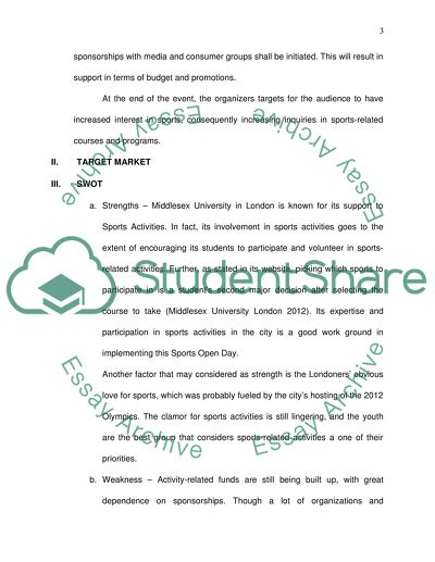 Marketing and Sponsorship for Events and Sports