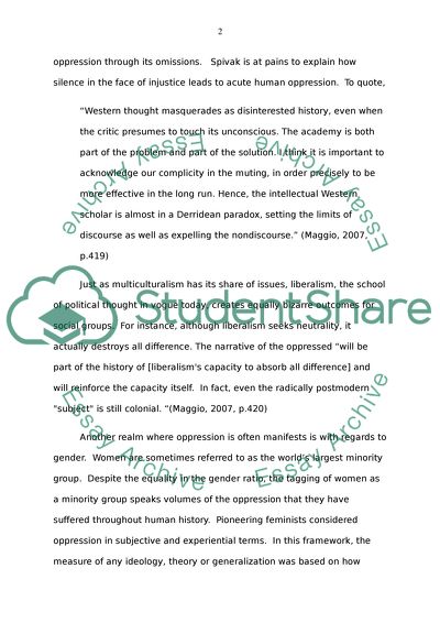 Theorising and Challenging Oppression in Contemporary Practice