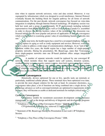 Convergence: Past and Future