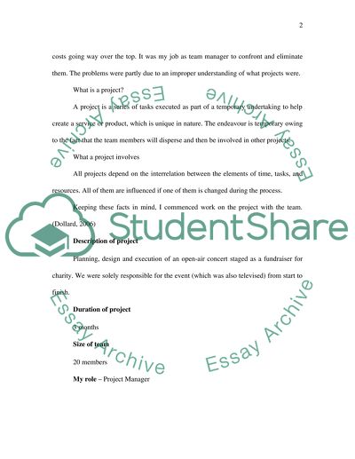 PROJECT MANAGEMENT - TASK 2 Summary