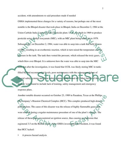 In the Process Safety Standard, OSHA placed new requirements on the prime/subcontractor relationship