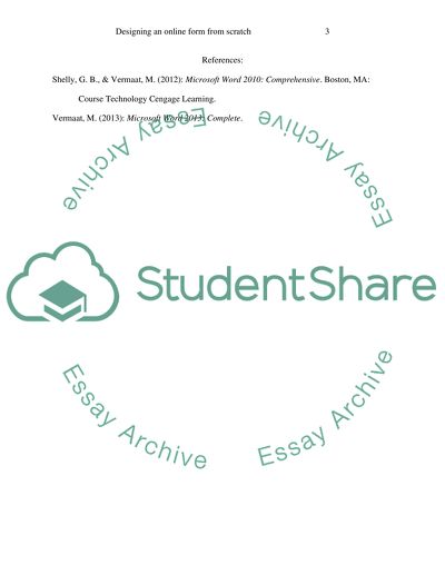 Designing an Online Form from Scratch