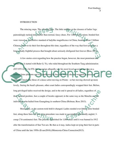 History of Chinese Foot Bindings